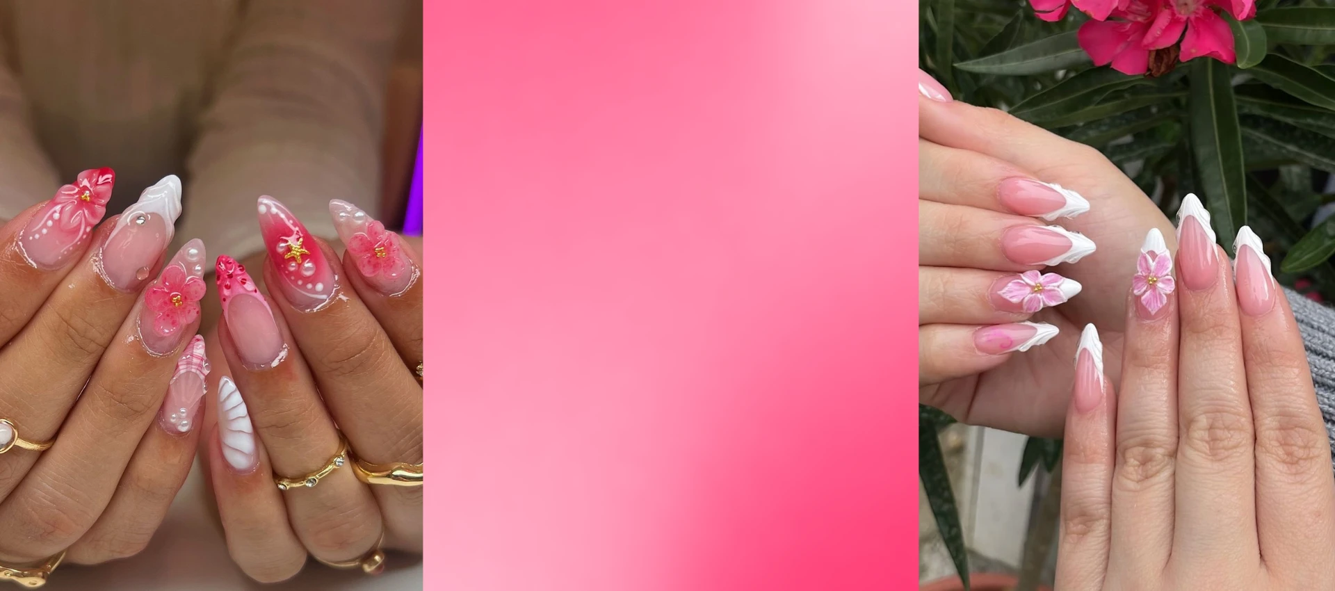 Pose d'ongles sophistiquée en salon
