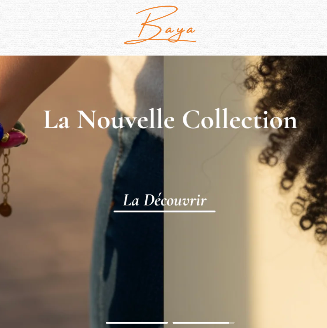 Baya — Boutique Shopify avec options de personnalisation
